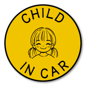 子供乗車中 車用 ステッカー ウィンドウデカール CHILD IN CAR