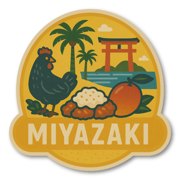Radiant Sticker 九州・沖縄ご当地ステッカーセット 県別デザイン全8種 桜島・祇園山笠・温泉・バルーン・マンゴー・カステラ入り 旅行・観光・お土産に最適 宮崎