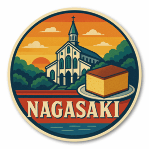 Radiant Sticker 九州・沖縄ご当地ステッカーセット 県別デザイン全8種 桜島・祇園山笠・温泉・バルーン・マンゴー・カステラ入り 旅行・観光・お土産に最適 長崎
