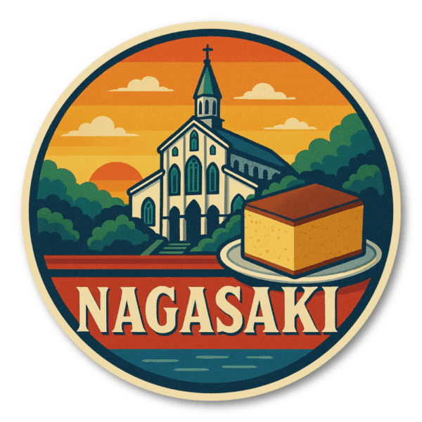 Radiant Sticker 九州・沖縄ご当地ステッカーセット 県別デザイン全8種 桜島・祇園山笠・温泉・バルーン・マンゴー・カステラ入り 旅行・観光・お土産に最適 長崎