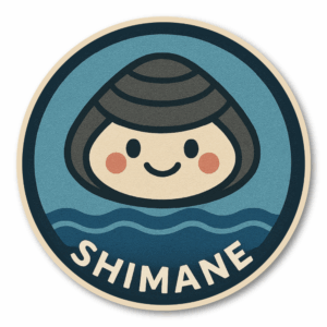 Radiant Sticker ご当地キャラの旅ステッカー｜可愛い円形デザイン 全9種｜スーツケース・ノート・タブレットにぴったり 日本限定 ビニール素材 防水仕様 島根
