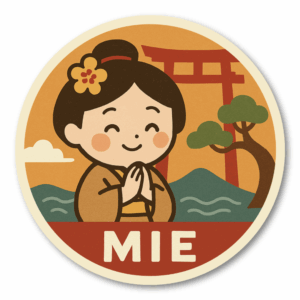 Radiant Sticker ご当地キャラの旅ステッカー｜中部・北陸の魅力を詰め込んだ可愛い円形デザイン 全8種 三重