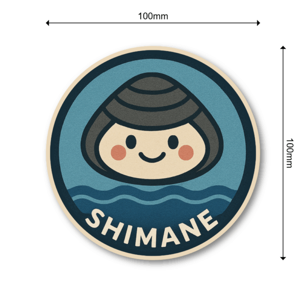 Radiant Sticker ご当地キャラの旅ステッカー｜可愛い円形デザイン 全9種｜スーツケース・ノート・タブレットにぴったり 日本限定 ビニール素材 防水仕様 島根 - 画像 (3)