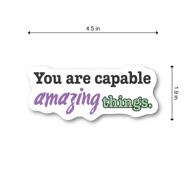 英語名言 モチベーション ステッカー 3枚セット｜Believe in yourself／The best is yet to come／You are capable of amazing things｜防水・耐候｜おしゃれデコシール - 画像 (5)
