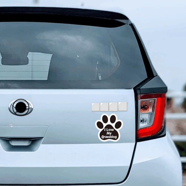 Radiant Sticker 肉球ペットステッカー 5インチ（約127mm）｜防水・UV耐候｜車・ノートPC・タブレットに｜英字メッセージ - Best Friend - 画像 (7)