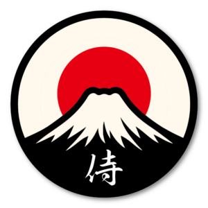 富士山 日本ステッカー 円形 和風デザイン 日の出 富士山シルエット 防水・耐候 屋外対応 車 スーツケース タブレット用 日本デザインデカール 侍