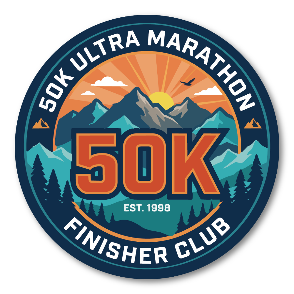 ランニング 完走記念 ステッカー マラソン・トレイルラン・ウルトラマラソン 26.2・50K・100K 防水・耐候 屋外対応 Ultra 50K