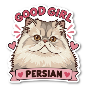 GOOD GIRL 猫 ステッカー かわいい 猫種別 防水 ペット Persian