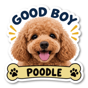 GOOD BOY 犬 ステッカー 犬種別 ドッグステッカー かわいい 愛犬 車 バイク スーツケース 防水 耐候 犬グッズ プードル