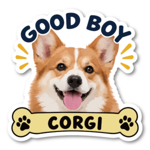 GOOD BOY 犬 ステッカー 犬種別 ドッグステッカー かわいい 愛犬 車 バイク スーツケース 防水 耐候 犬グッズ コーギー