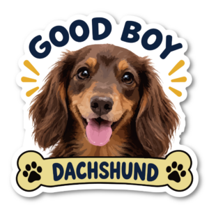 GOOD BOY 犬 ステッカー 犬種別 ドッグステッカー かわいい 愛犬 車 バイク スーツケース 防水 耐候 犬グッズ ダックスフンド